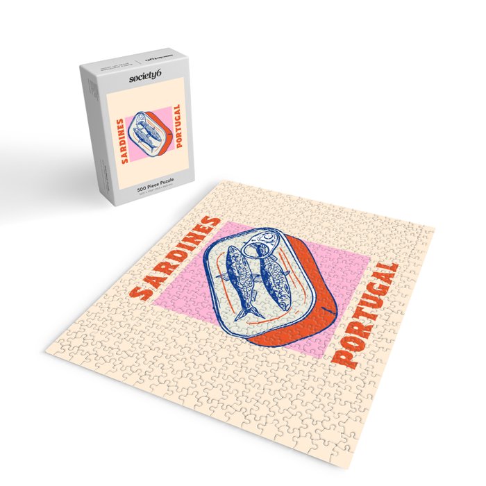 Retro Portugal Sardines in Tin Can Jigsaw Puzzle Gallery Image 2