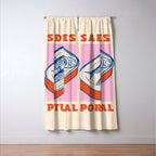 Retro Portugal Sardines in Tin Can Window Curtain Gallery Image 3