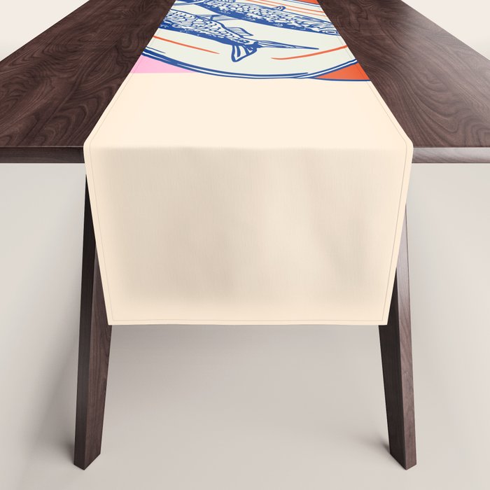 Retro Portugal Sardines in Tin Can Table Runner Gallery Image 1