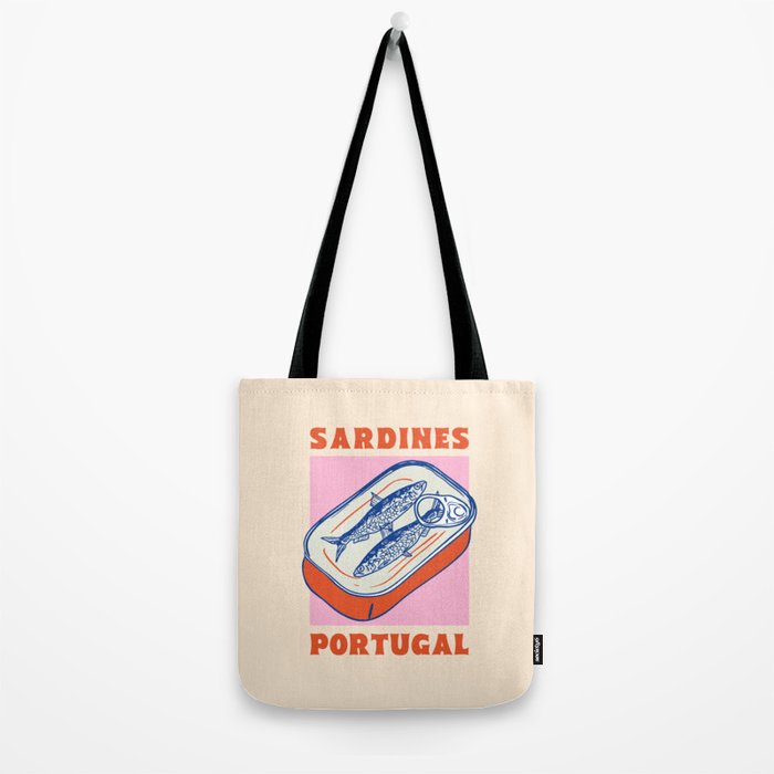 Retro Portugal Sardines in Tin Can Tote Bag Gallery Image 2