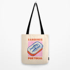 Retro Portugal Sardines in Tin Can Tote Bag Gallery Image 2