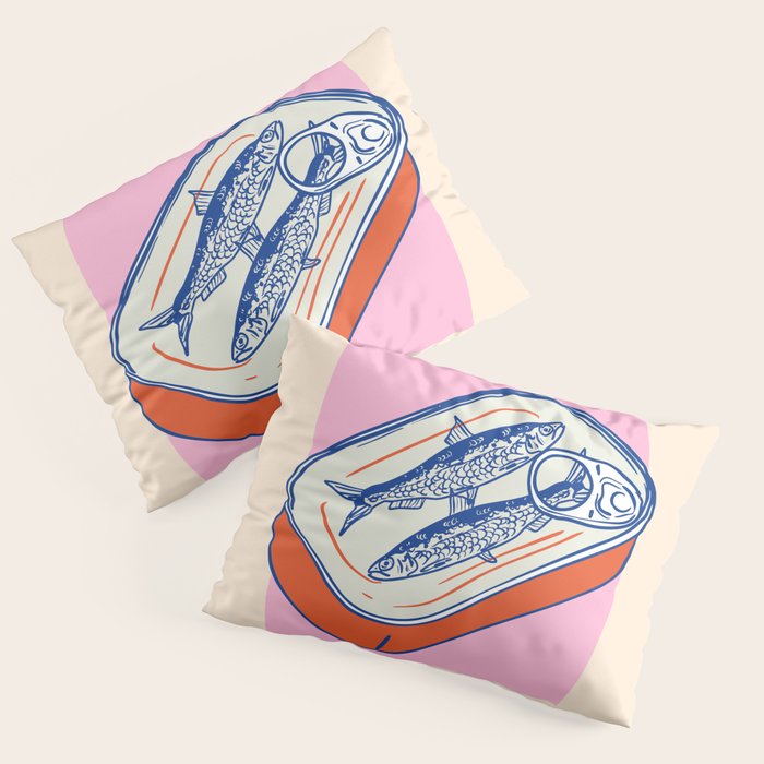 Retro Portugal Sardines in Tin Can Pillow Sham Gallery Image 3