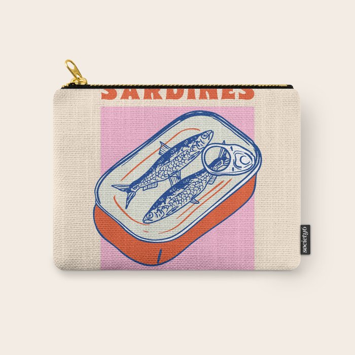 Retro Portugal Sardines in Tin Can Carry All Pouch Gallery Image 1