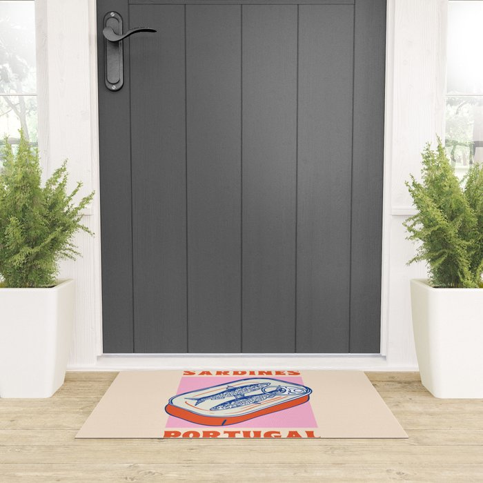 Retro Portugal Sardines in Tin Can Welcome Mat Gallery Image 3