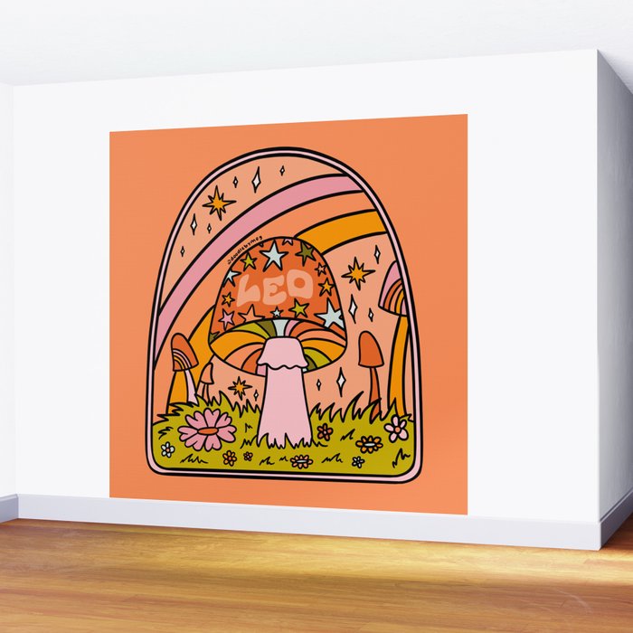 Leo Mushroom Wall Mural Gallery Image 2