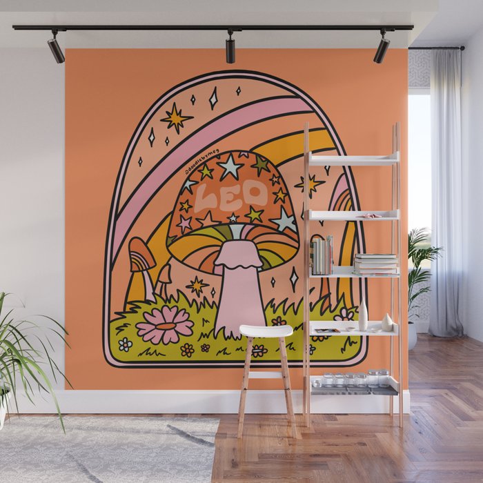 Leo Mushroom Wall Mural Gallery Image 1