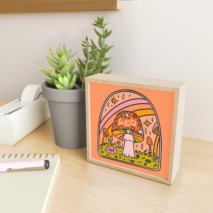 Leo Mushroom Mini Art Print Gallery Image 2