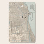Vintage Map of Chicago (1893) Cutting Board Gallery Image 1