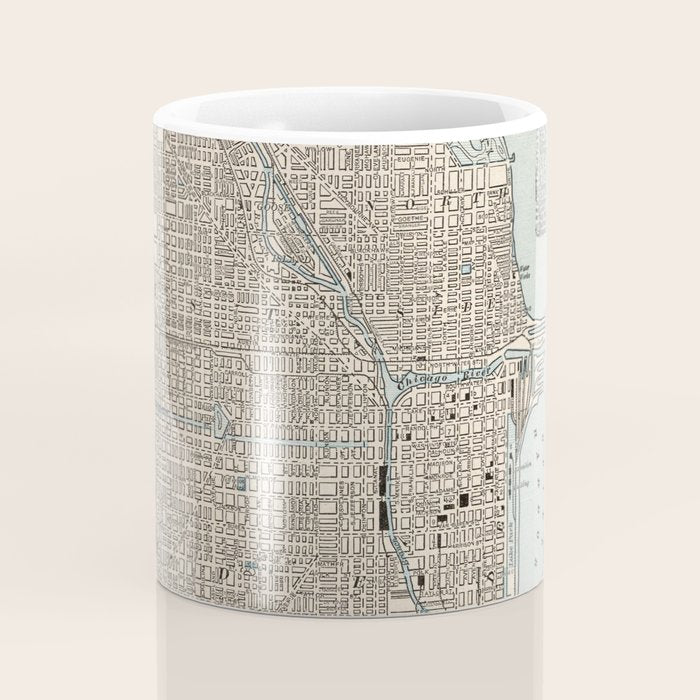 Vintage Map of Chicago (1893) Coffee Mug Gallery Image 4