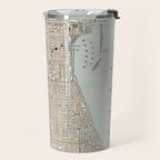 Vintage Map of Chicago (1893) Travel Mug Gallery Image 2