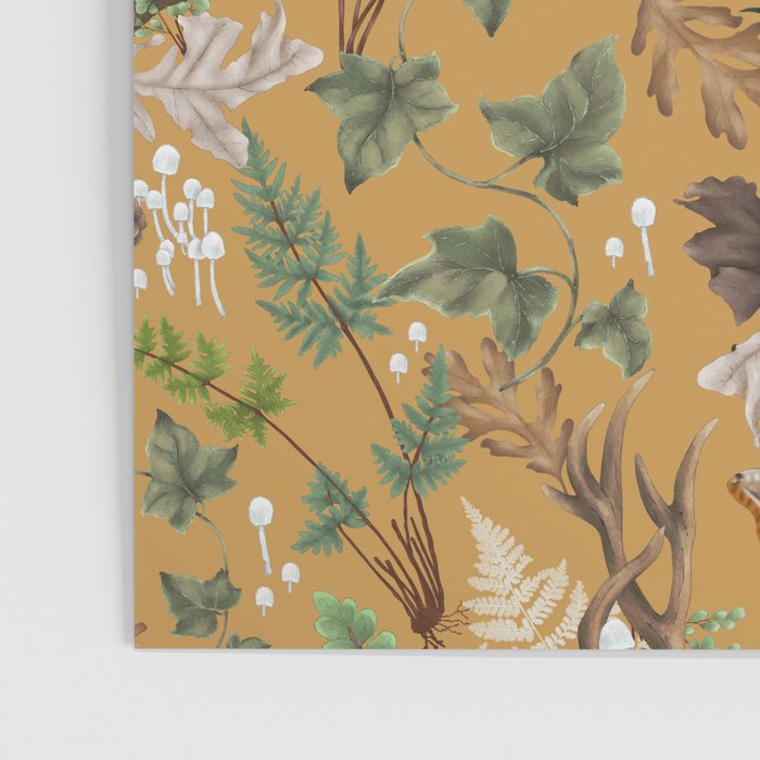 Bohemian Leafy Forest Poster Gallery Image 3