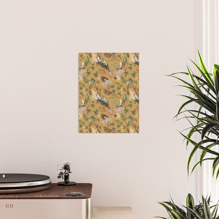 Bohemian Leafy Forest Poster Gallery Image 2