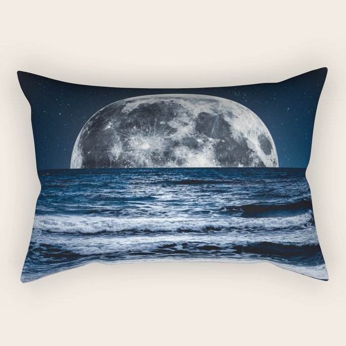 Summer Moonrise Rectangular Pillow Gallery Image 2