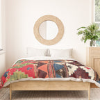Haymana  Antique Ankara Turkish Kilim Fragment Print Duvet Cover Gallery Image 3