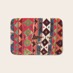 Haymana  Antique Ankara Turkish Kilim Fragment Print Bath Mat Gallery Image 1