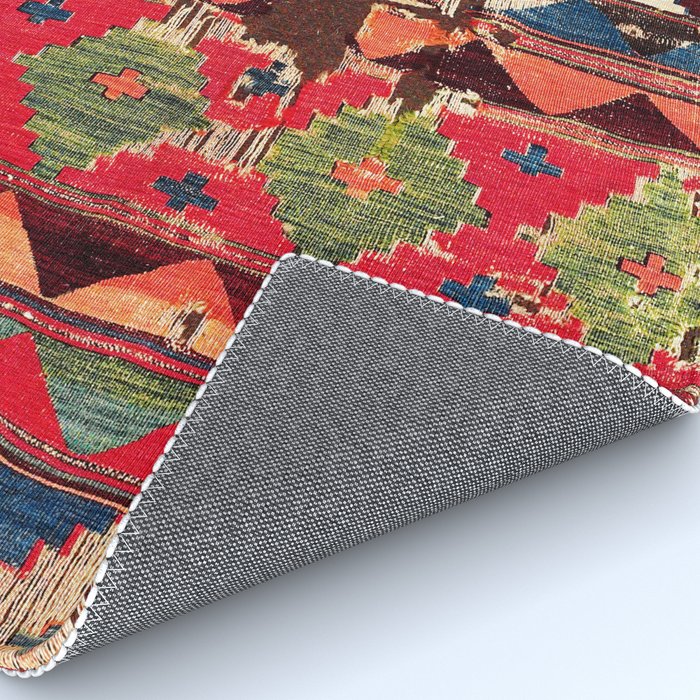 Haymana  Antique Ankara Turkish Kilim Fragment Print Rug Gallery Image 4