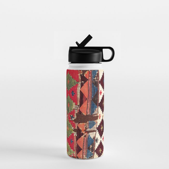 Haymana  Antique Ankara Turkish Kilim Fragment Print Water Bottle Gallery Image 1
