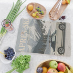 Vintage Apres Ski Alpine Mountains Classic Car  Cutting Board Gallery Image 2