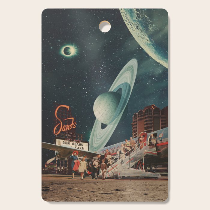 a Postcard from year 2348 Cutting Board Gallery Image 1