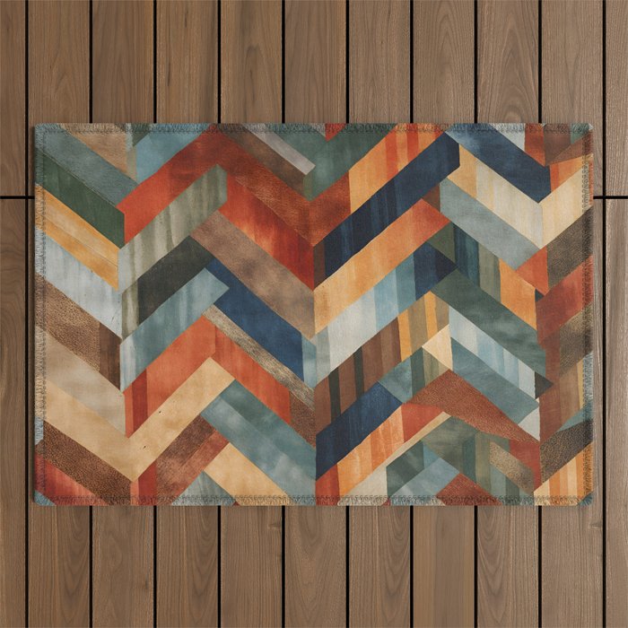Desert Herringbone Reverie Outdoor Rug Gallery Image 1