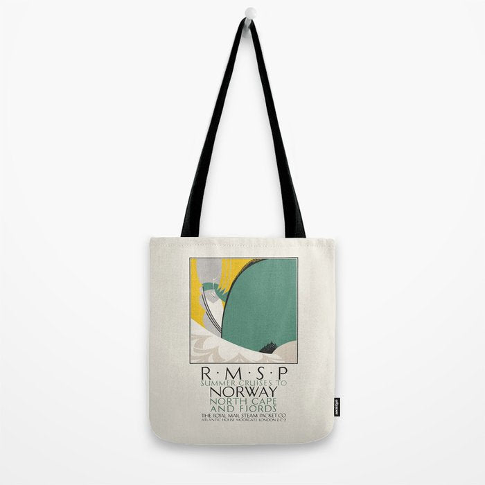 Summer Cruises to Norway - Vintage travel poster, 1930 Tote Bag Gallery Image 2
