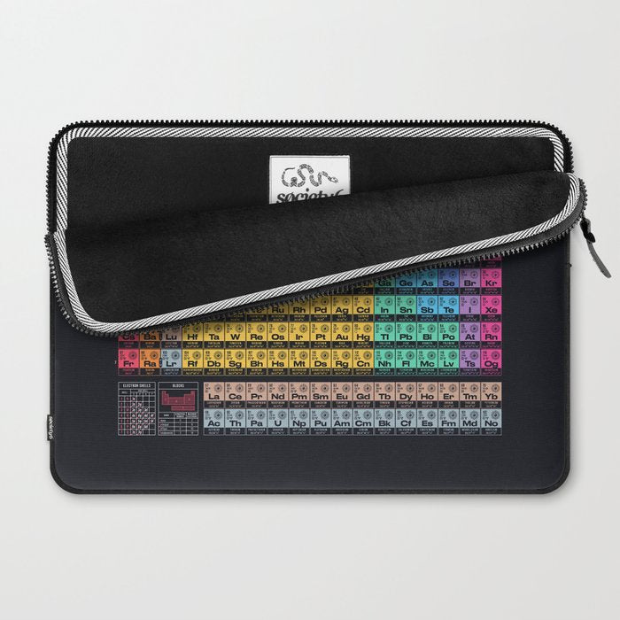Periodic Table of Elements A - Black Laptop Sleeve Gallery Image 2