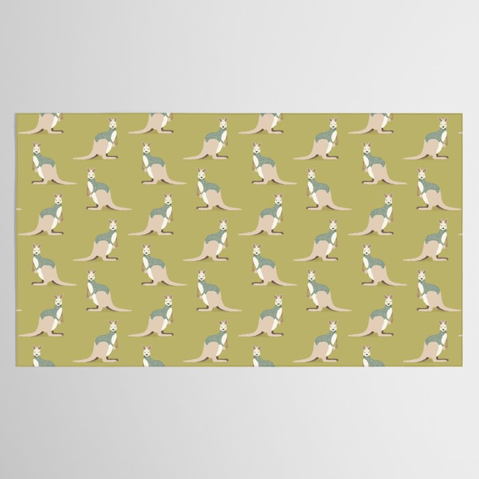 Whimsical Kangaroo Tablecloth Gallery Image 2