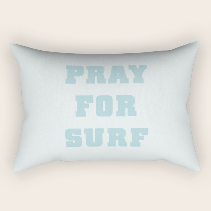 Pray For Surf Rectangular Pillow Gallery Image 2