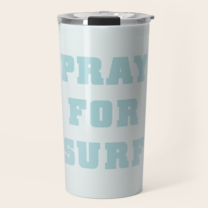 Pray For Surf Travel Mug Gallery Image 1