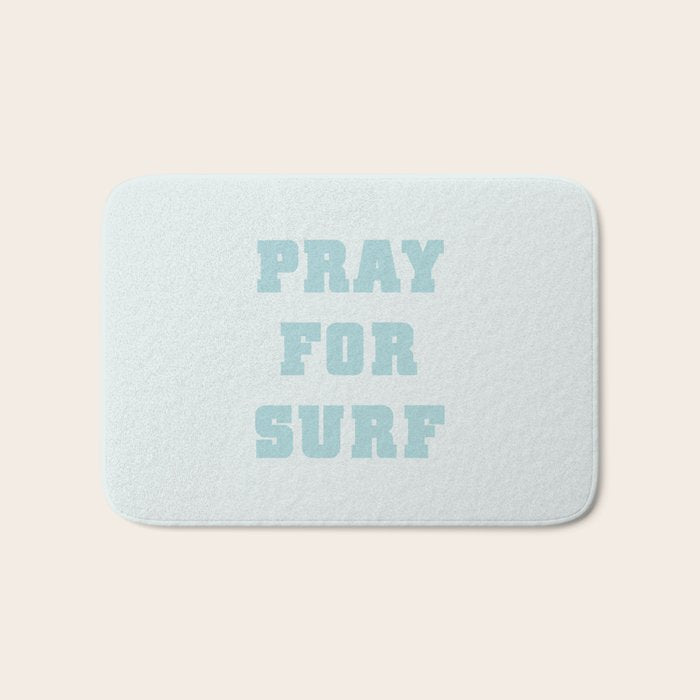 Pray For Surf Bath Mat Gallery Image 1
