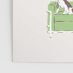 Mid-century Modern Chairs with Beagle Dogs Poster Gallery Image 3
