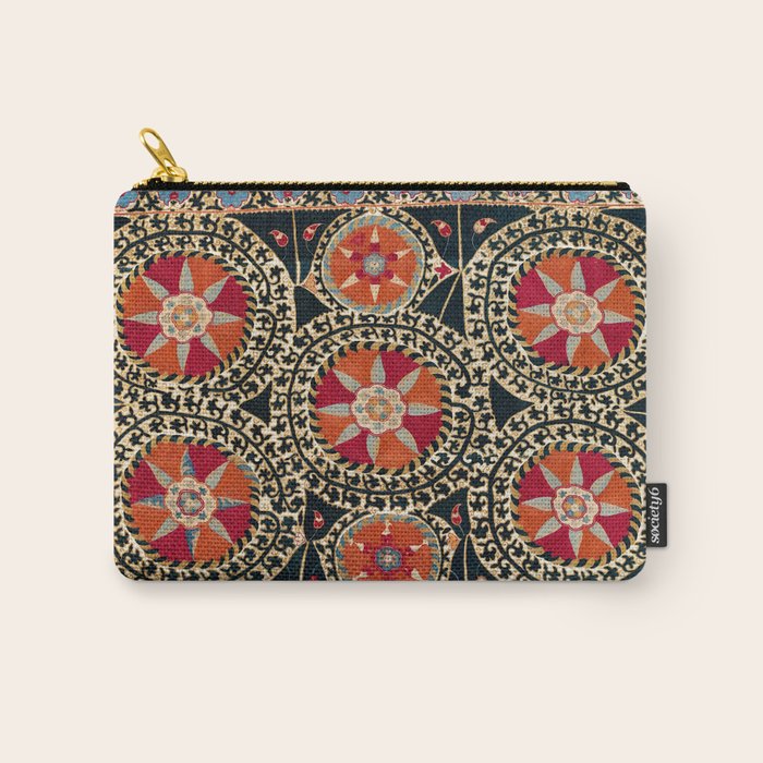 Katti Kurgan Suzani Uzbekistan Embroidery Print Carry All Pouch Gallery Image 1