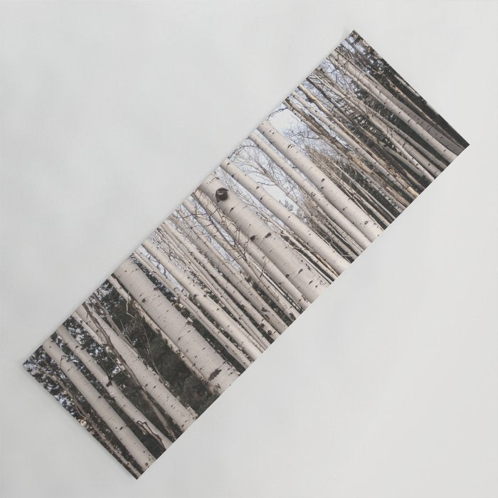 Tall Birch Forest Yoga Mat Gallery Image 1