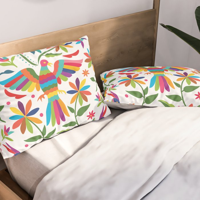 Mexican Otomí Design by Akbaly Pillow Sham Gallery Image 2