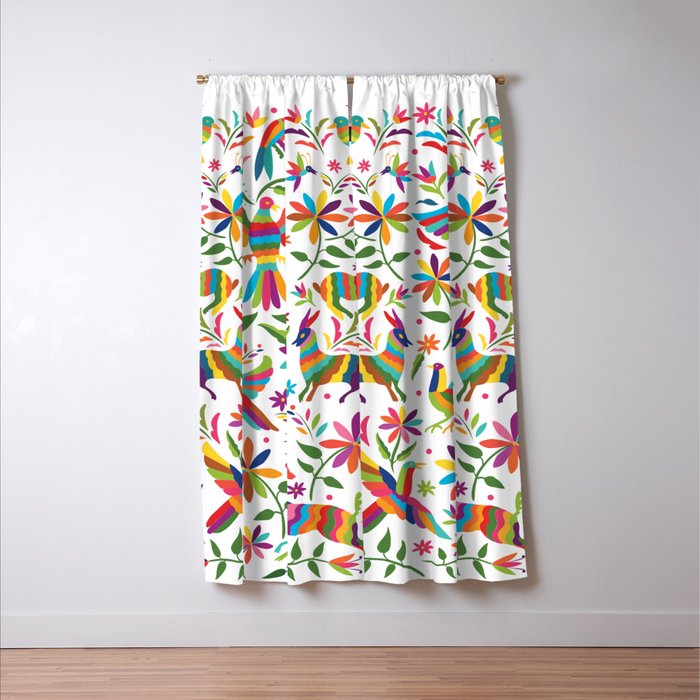 Mexican Otomí Design by Akbaly Window Curtain Gallery Image 3