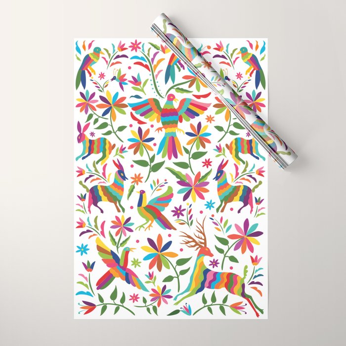 Mexican Otomí Design by Akbaly Wrapping Paper Gallery Image 1