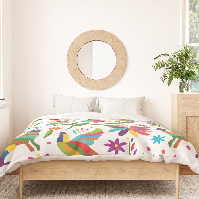 Mexican Otomí Design by Akbaly Duvet Cover Gallery Image 3