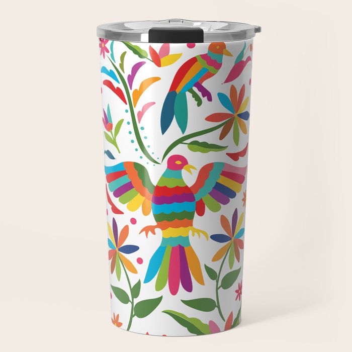 Mexican Otomí Design by Akbaly Travel Mug Gallery Image 1
