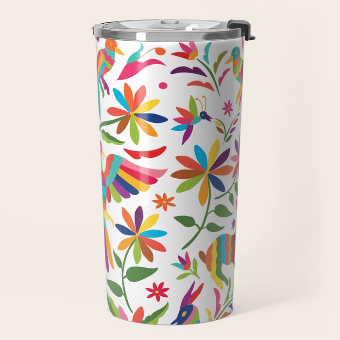 Mexican Otomí Design by Akbaly Travel Mug Gallery Image 2
