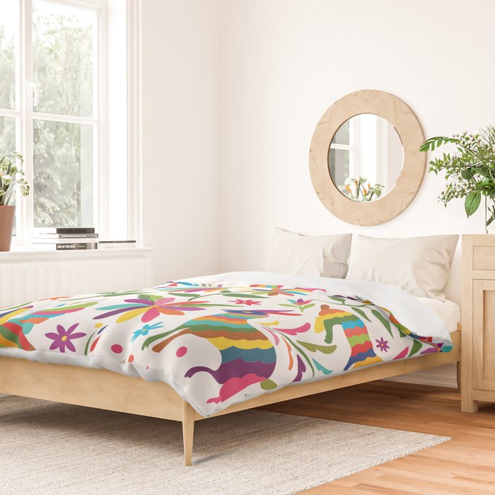 Mexican Otomí Design by Akbaly Duvet Cover Gallery Image 2