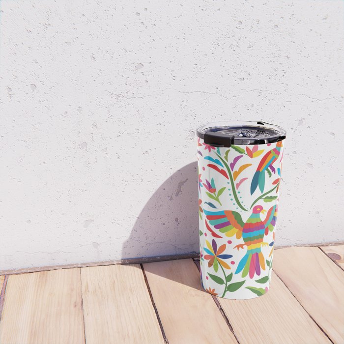 Mexican Otomí Design by Akbaly Travel Mug Gallery Image 4