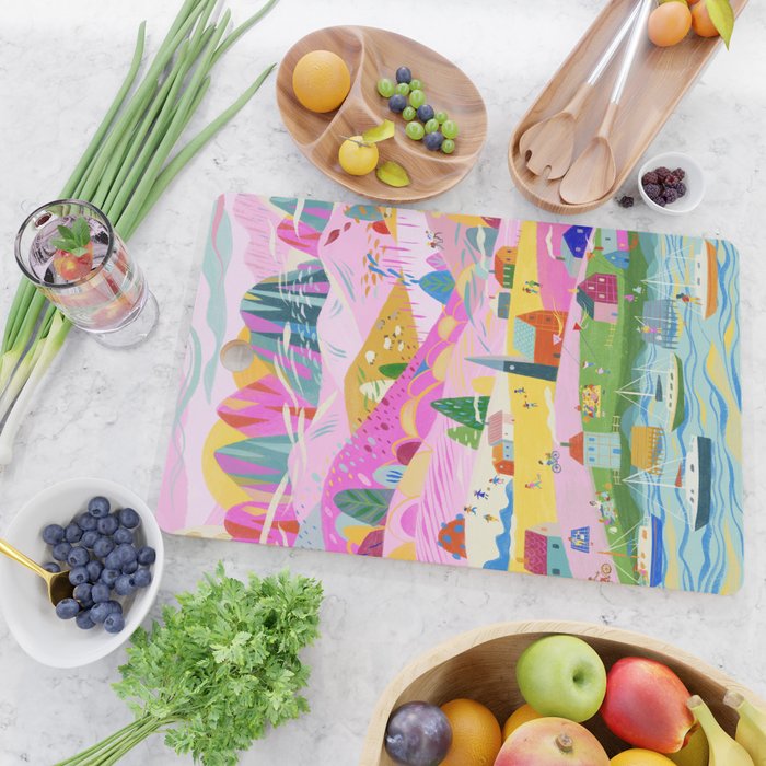 Pink Mountain Cutting Board Gallery Image 2