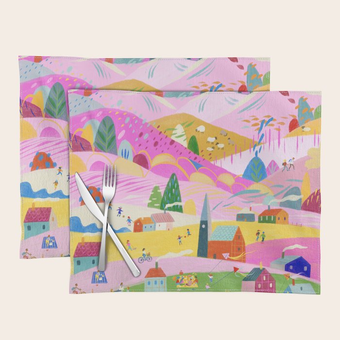 Pink Mountain Placemat Gallery Image 1