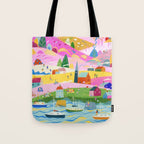 Pink Mountain Tote Bag Gallery Image 1
