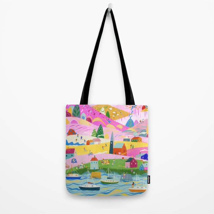 Pink Mountain Tote Bag Gallery Image 2