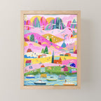 Pink Mountain Mini Art Print Gallery Image 1