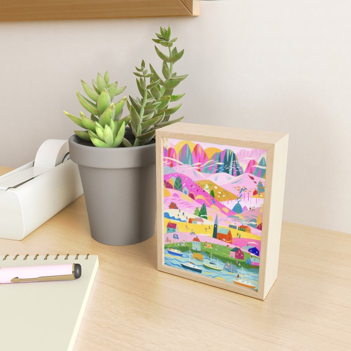 Pink Mountain Mini Art Print Gallery Image 2