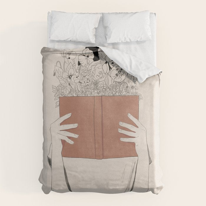 The Dreamer Line Art Duvet Cover Gallery Image 6