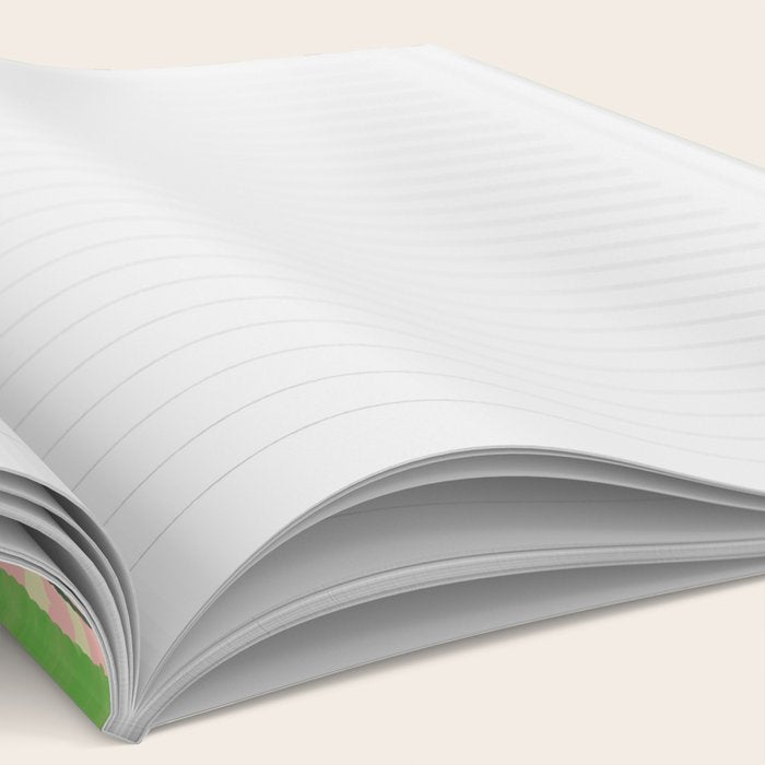 Retro Picnic Plaid Pattern in Light Green and Pink Notebook Gallery Image 2
