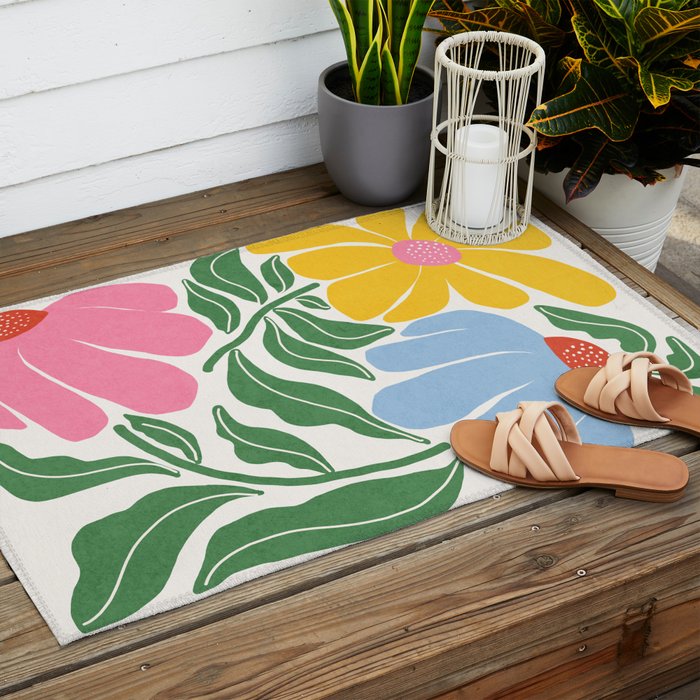 Whimsy Bloom Outdoor Rug Gallery Image 2
